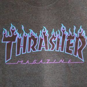 BRAND NEW Thrasher skateboard t-shirt XL grey